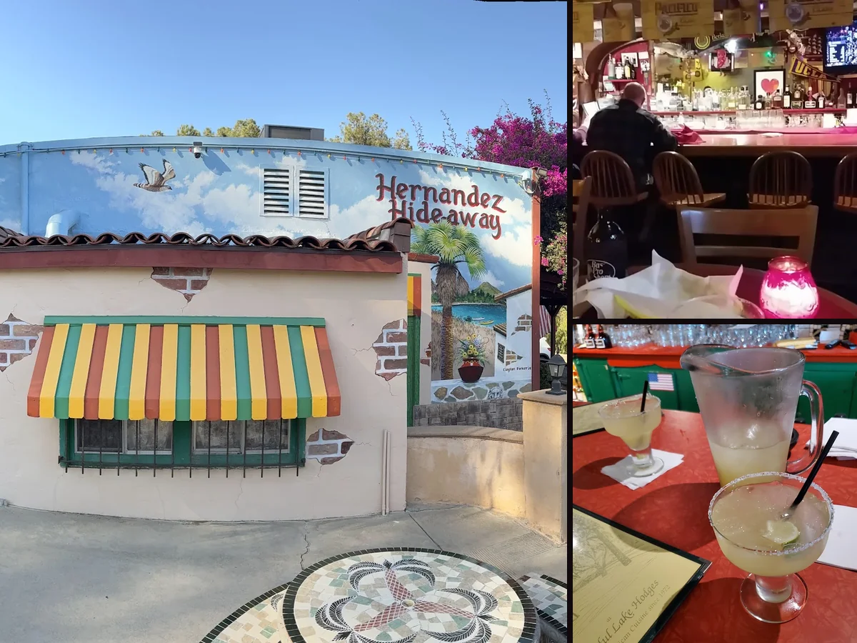 Outdoor seating beside a historic, cozy restaurant.